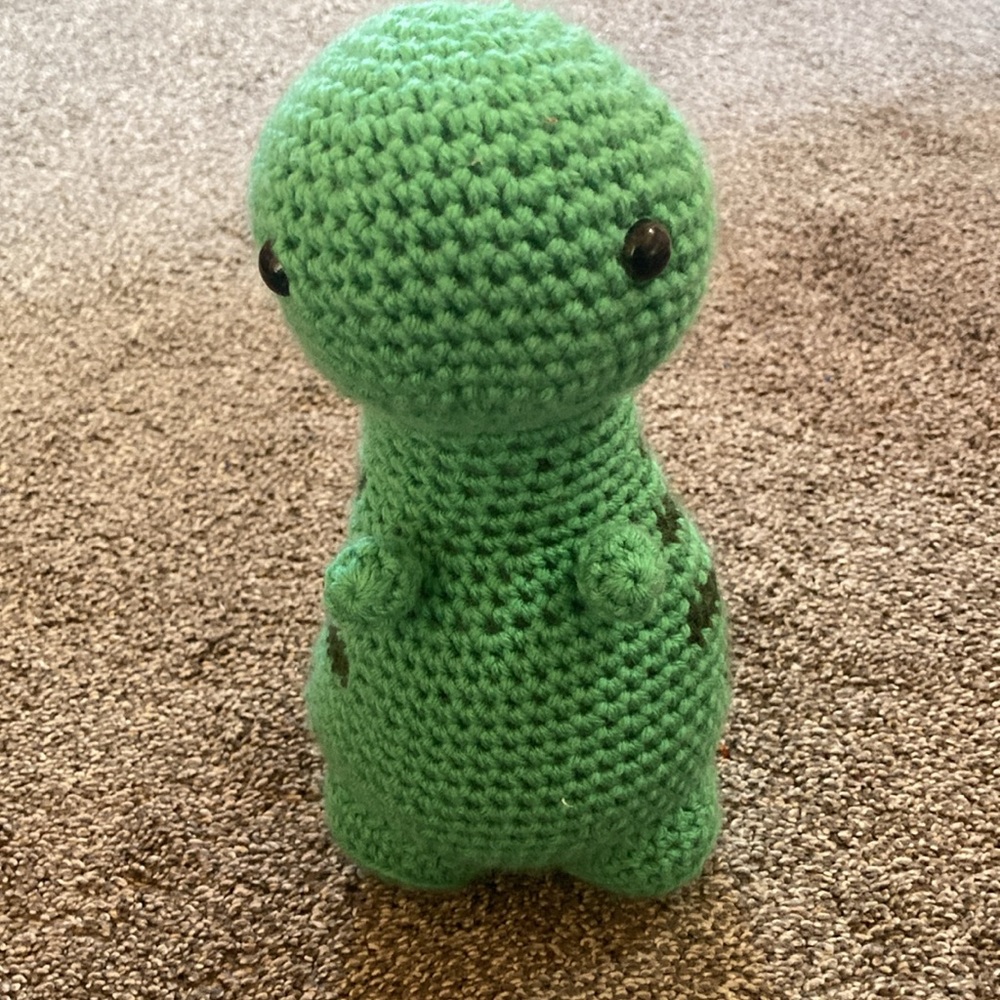 Hand Crocheted T-Rex - Picture 2 of 4